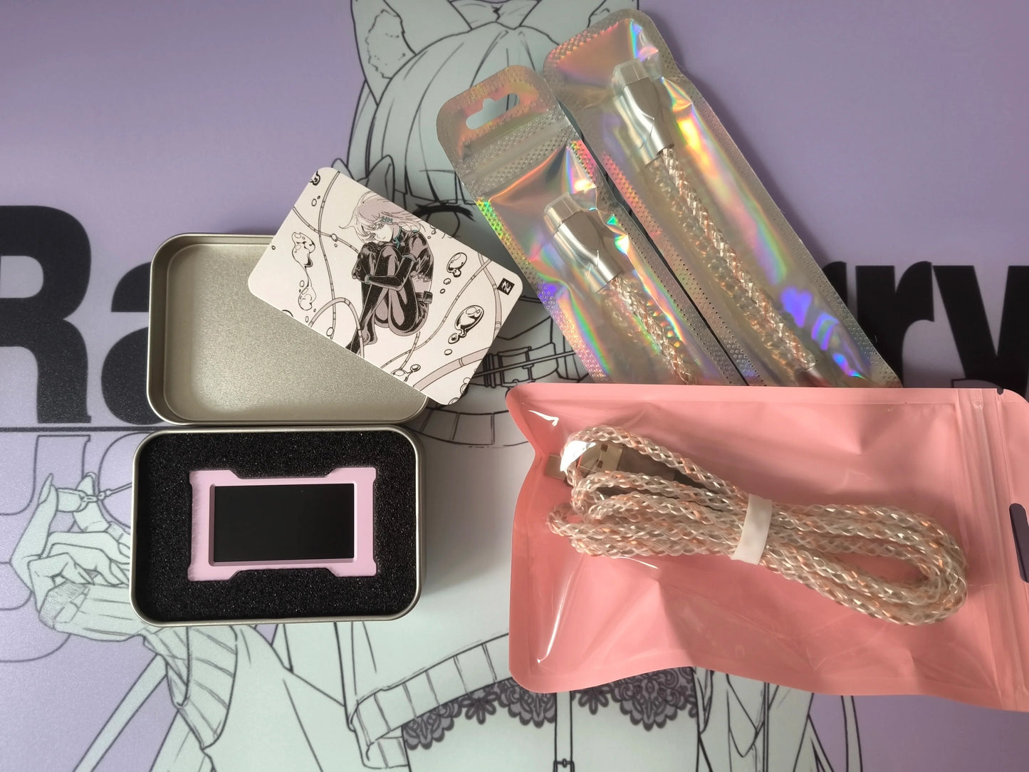 HMLAB ZNEO Gaming USB Hub – 2-to-3 Port with 8K Hz, Independent Power & Screen for Gaming Desk Setup