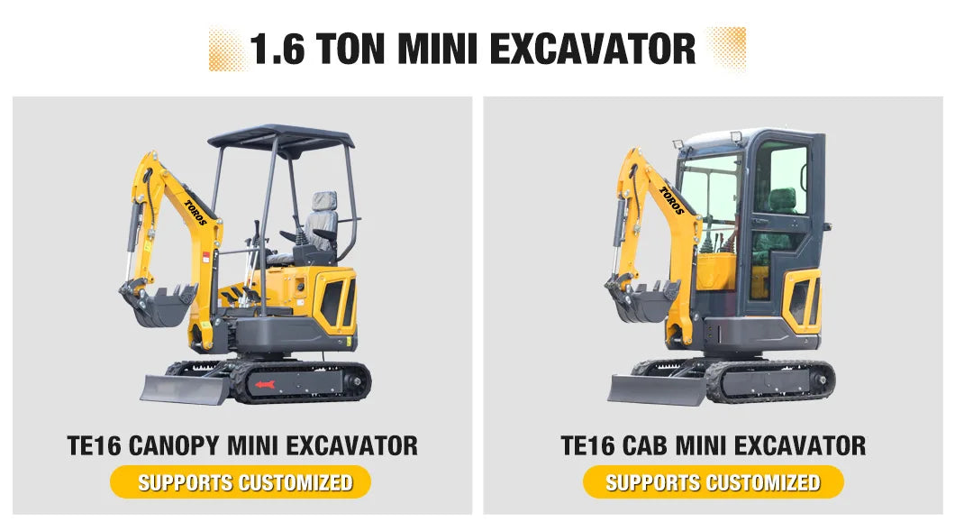 1 Ton Mini Excavator — Kubota Engine, EURO 5 Agricultural Digger, Customizable Compact Excavator for Sale