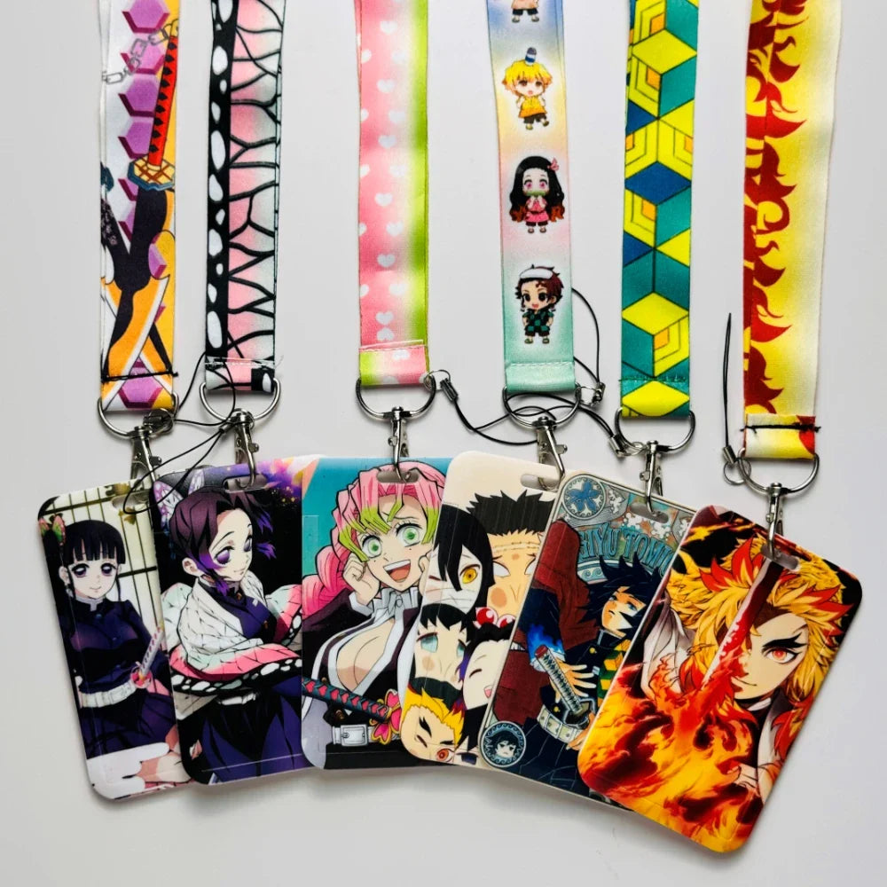 Cartoon Anime Lanyard – Key, Card & Badge Holder Neck Strap, DIY Keychain Hang Rope