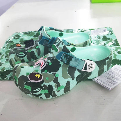 Camouflage Couple Sandals - Casual EVA Ankle-Wrap Flip Flops for Men & Women Beach Outdoor Slippers
