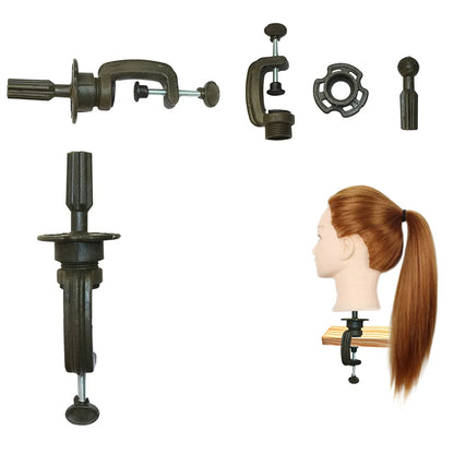 Adjustable Mannequin Head Wig Stand — Hairdressing Training Manikin Holder