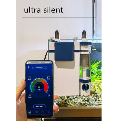 220V Silent Aquarium Filtration System – Wall-Mounted Integrated Filter & Oxygenation Machine for Fish Tanks