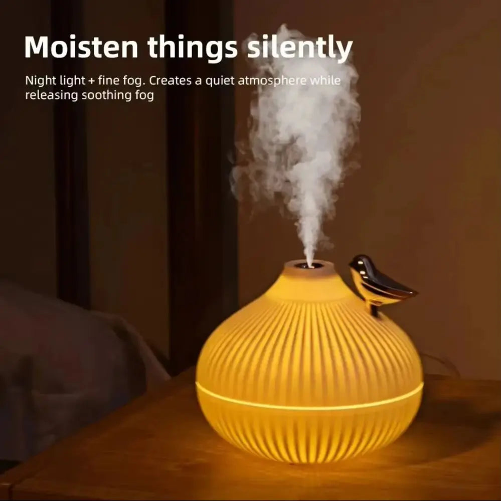 Creative Onion-Shaped Humidifier – Quiet Sleep Night Light, USB Air Humidifier for Desktop, Office & Air-Conditioning Rooms
