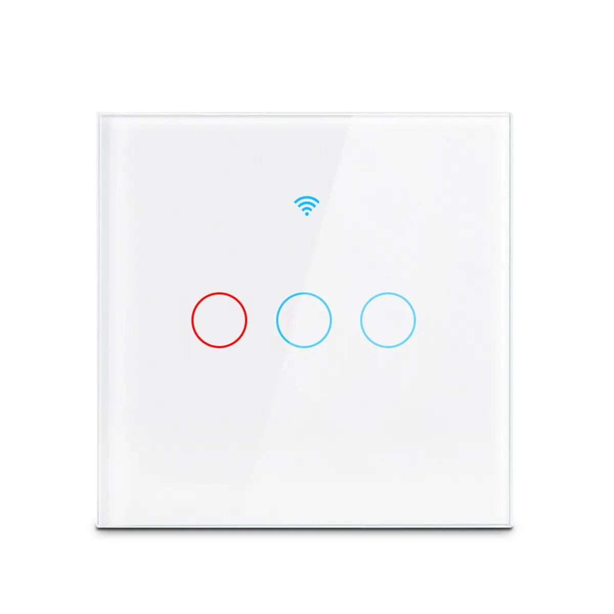 Tuya WiFi Smart Home Switch - US/EU Glass Touch Panel, Voice & Wireless Remote Control Compatible with Alexa & Google Home