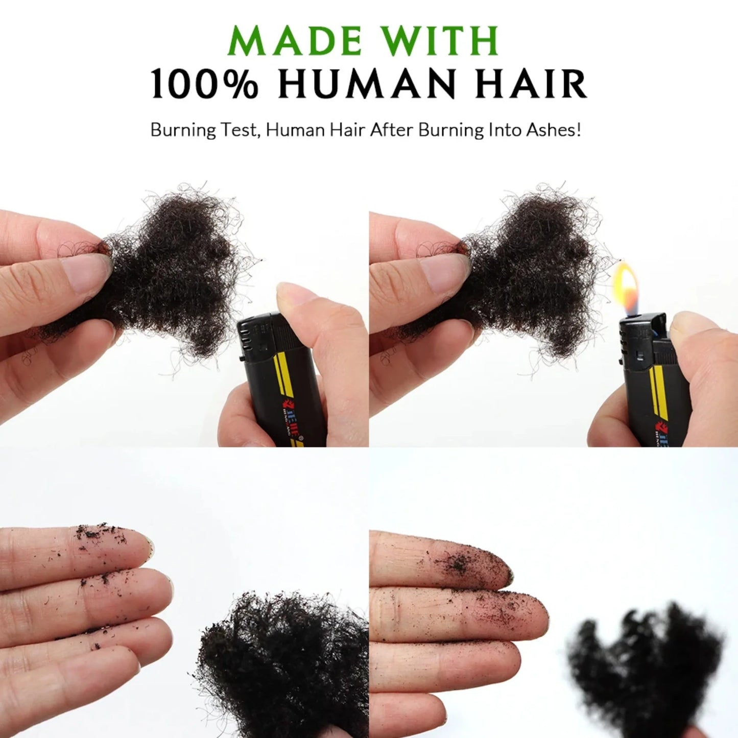 1Pc 30g Brazilian Afro Kinky Curly Remy Human Hair Bulk — No Weft Braiding Extensions for Locs & Braids
