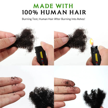 1Pc 30g Brazilian Afro Kinky Curly Remy Human Hair Bulk — No Weft Braiding Extensions for Locs & Braids