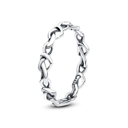 925 Sterling Silver Women’s Ring – Crown, Heart & Wishbone Design with Crystal, Rose Gold Engagement & Wedding Jewelry