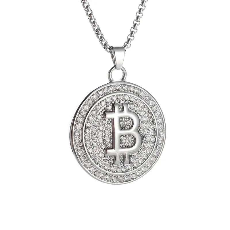Stainless Steel $100 Bill Pendant Necklace for Men & Women – Fashion Lucky Wealth Jewelry Gift Necklace