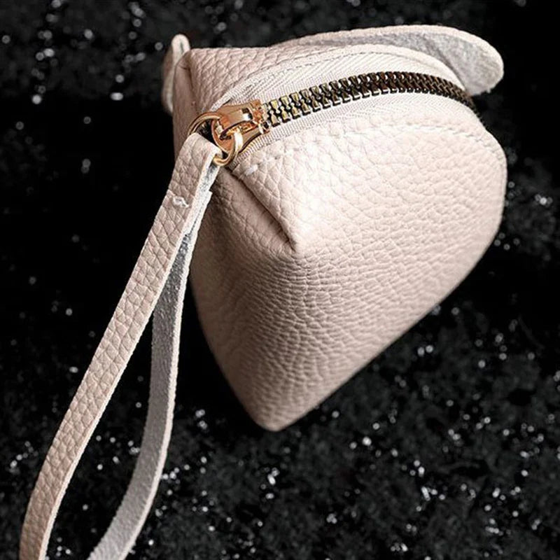 PU Leather Elephant Coin Purse for Women – Multifunctional Money Bag with Key Ring & Zipper Storage Key Case