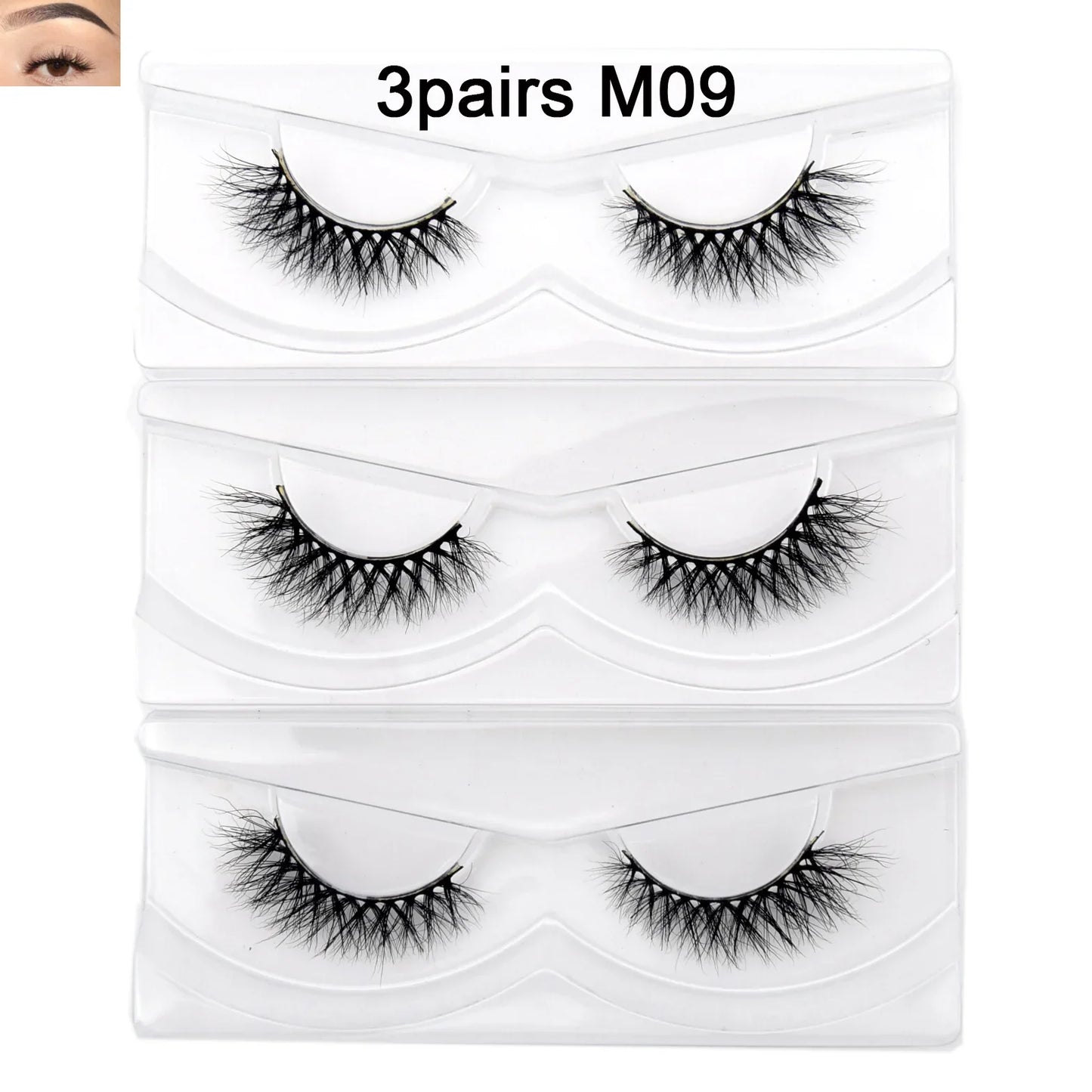 Visofree 13mm 3D Mink Eyelashes – Natural Long Handmade Cruelty-Free False Lashes for Makeup G04