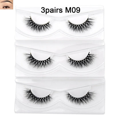 Visofree 13mm 3D Mink Eyelashes – Natural Long Handmade Cruelty-Free False Lashes for Makeup G04