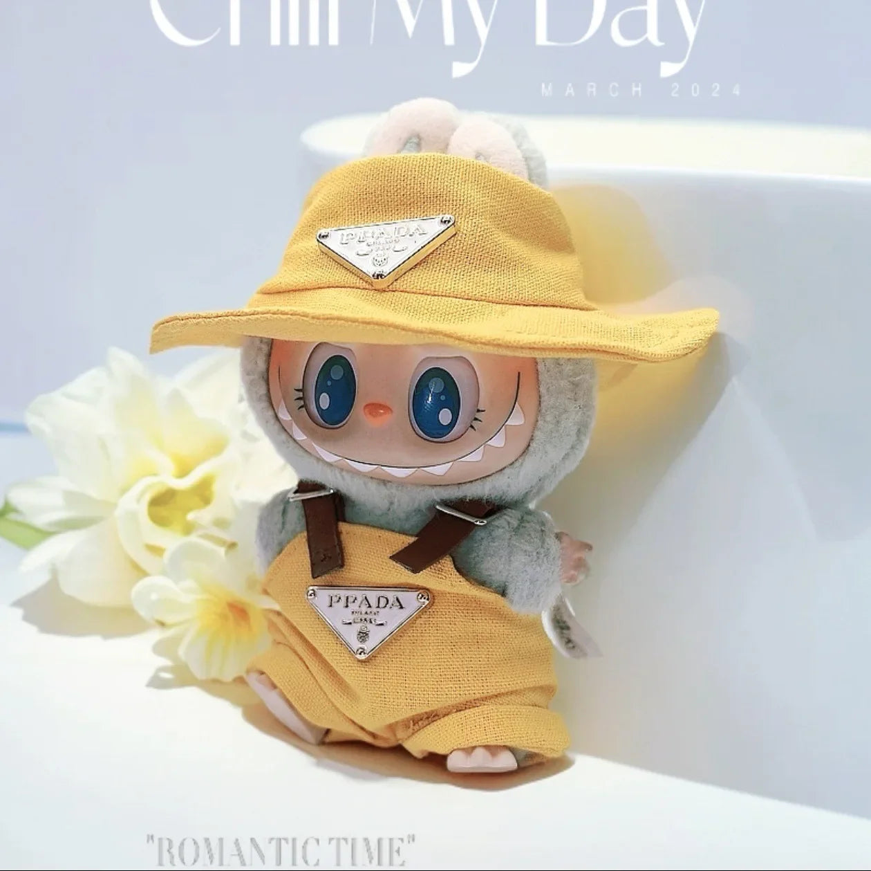 17cm Labubu Mini Doll Clothes Set – Outfit, Hat, Bag & Shoes, Accessories for Sitting & Party Game Toys