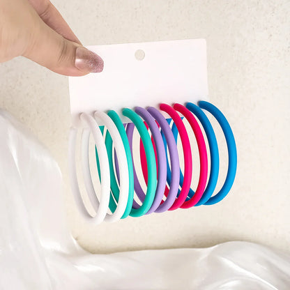 5-Pair Y2K Acrylic Hoop Earrings Set – Lightweight Dopamine Color Jewelry for Women Gift