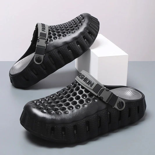 Unisex EVA Hole Sandals - Breathable Lightweight Casual Garden & Beach Shoes with Soft Sole
