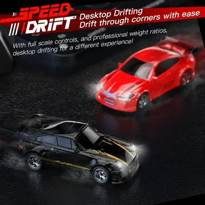 4WD 1:64 Mini RC Drift Car — 2.4GHz Palm Racing Remote Control Toy for Kids & Collectors