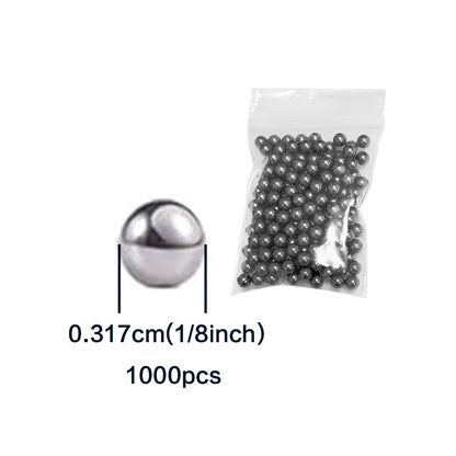 200-1000Pcs Precision Chrome Steel Bearing Balls - Assorted SAE Sizes 1/4" to 3/32" for Bicycle Repair & Mechanical Parts