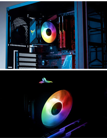 Jonsbo CR1200 CPU Cooler – 2 Heat Pipe Tower with RGB Light & 9cm Fan for Intel & AMD