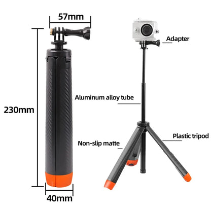 BSLIUFANG Underwater Buoyancy Pole Selfie Stick Tripod — Extendable Mount for GoPro, Insta360, DJI Osmo, and Sports Cameras