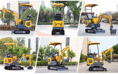 1 Ton Mini Excavator — Kubota Engine, EURO 5 Agricultural Digger, Customizable Compact Excavator for Sale