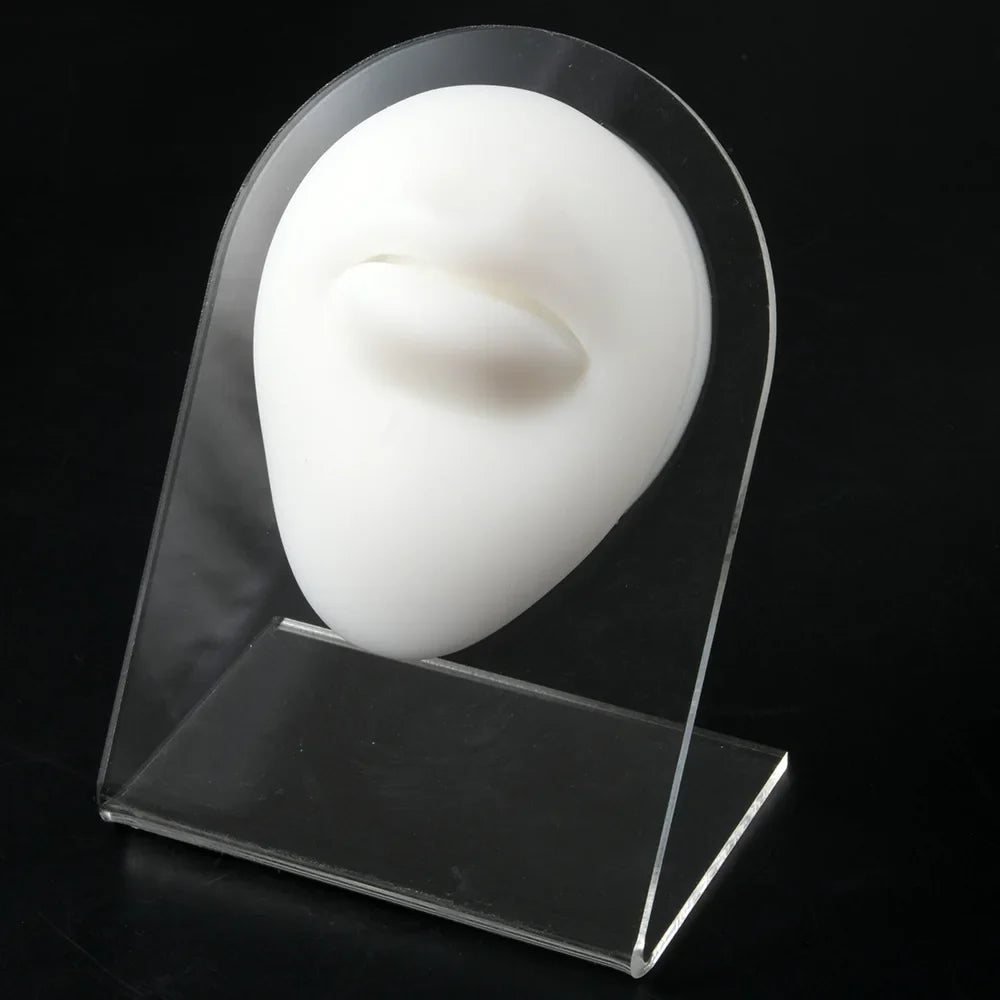 Soft Silicone 1:1 Simulation Body Piercing Practice Model – Ear, Nose, Navel & Nipple Display Stand for Jewelry Training & Teaching Accessories