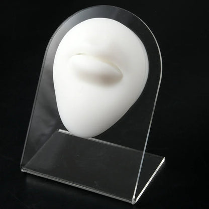 Soft Silicone 1:1 Simulation Body Piercing Practice Model – Ear, Nose, Navel & Nipple Display Stand for Jewelry Training & Teaching Accessories