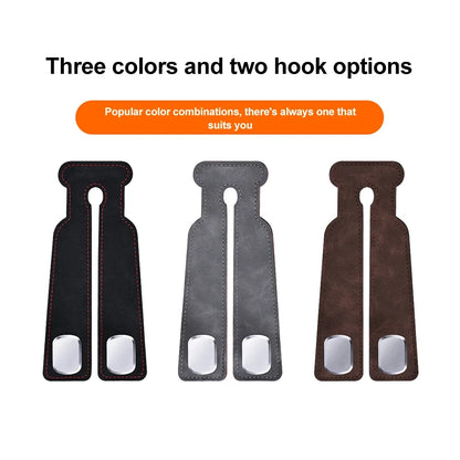 2-in-1 Universal Car Seat Headrest Hook – Double Hook Hanger Clip for Back Seat Storage Organizer & Car Interior Accessories
