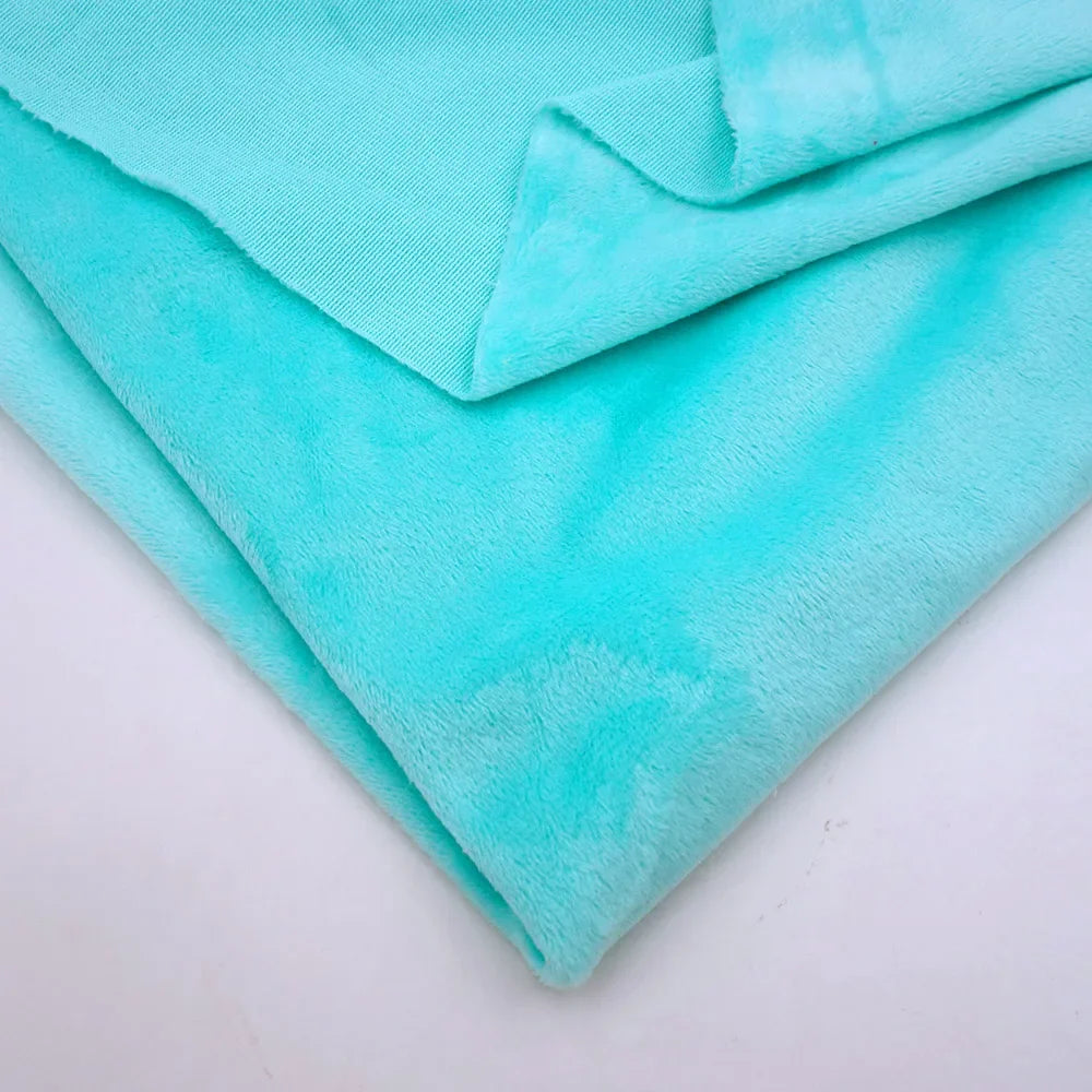 160CM/63" Wide Minky Plush Fabric – Super Soft Flannel Fabric for DIY Dolls, Toys, and Crafts, Sold by the Meter