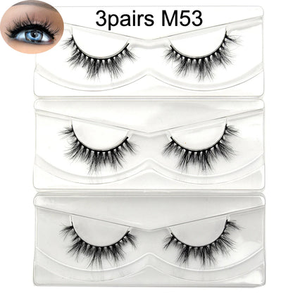 Visofree 13mm 3D Mink Eyelashes – Natural Long Handmade Cruelty-Free False Lashes for Makeup G04