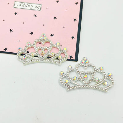 12pcs Padded Crown Rhinestone Patches – DIY Clothes, Crafts & Headwear Decor Accessories