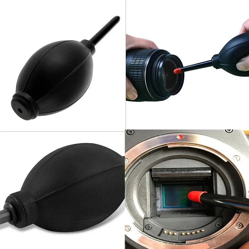 SLR & Mirrorless Camera Cleaning Kit - Suitable for Canon and Nikon, Includes Lens Cloth, Air Blower and Laptop Screen Cleaner