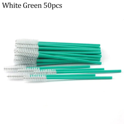 50PCS Reusable Eyelash Brushes – Mascara Wands Spoolers for False Lashes & Eyelash Extensions