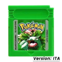 Pokemon GBC Game Cartridge — Red, Blue, Crystal, Gold, Green, Silver, Yellow 16-Bit for GB/SP