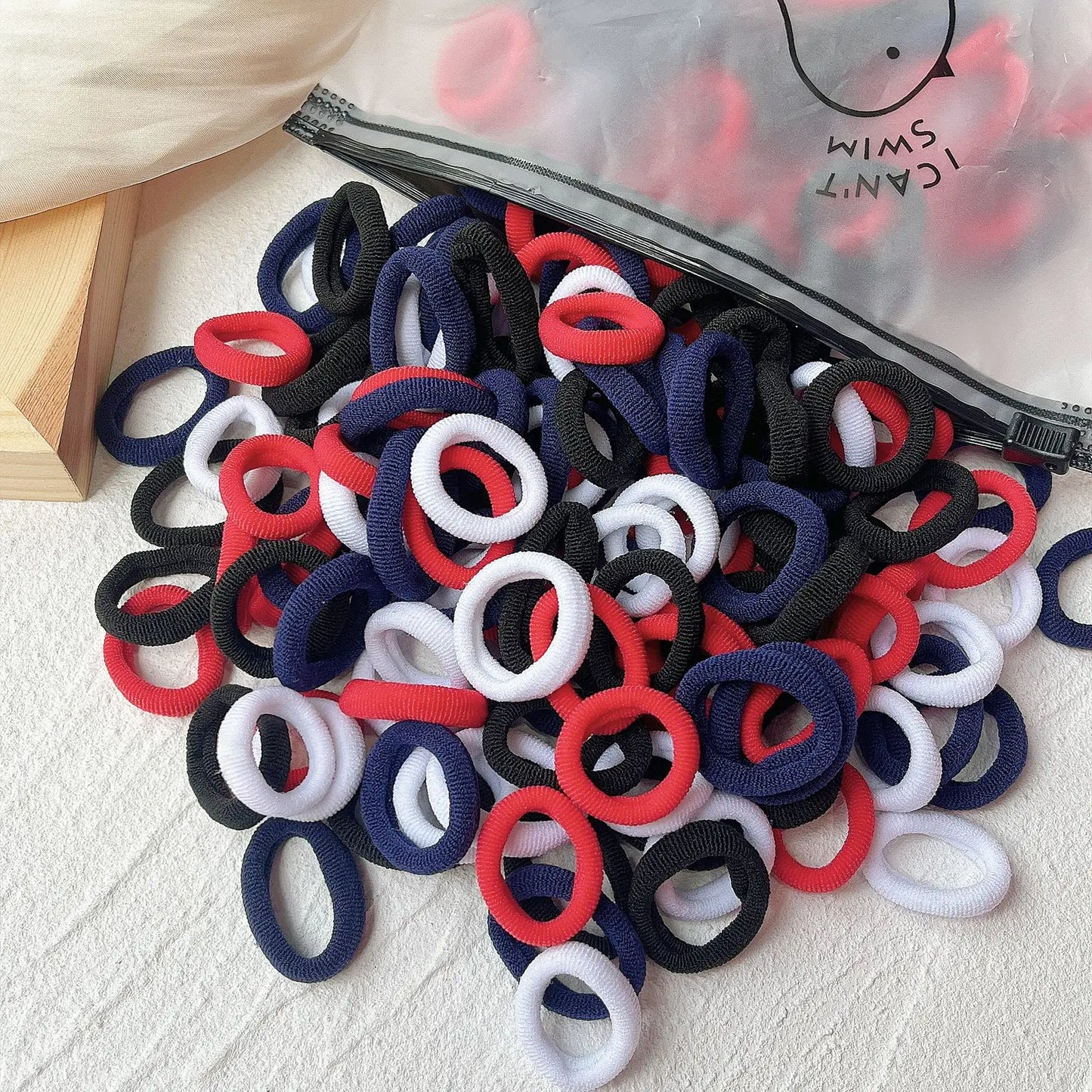 20/50PCS Kids Elastic Hair Bands – Girls Sweets Scrunchie Rubber Bands for Children Hair Ties & Headbands