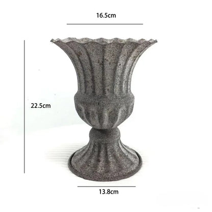 Retro Wrought Iron Flower Pots — Wedding, Dried Flower & Home Decoration Vases for Hotel & Event