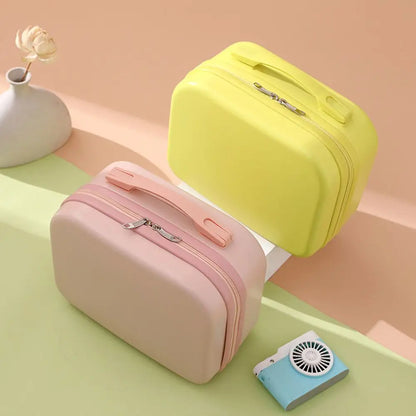 14 Inch Mini Women’s Carry-On Suitcase – Short Trip Travel Luggage & Makeup Bag