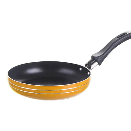 12/14/16cm Mini Non-Stick Frying Pan – Steel Saucepan for Kitchen Cooking, Random Colors