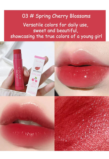 Cute Red Tint Lipstick Set – Moisturizing Colored Lip Balm with Anti-Drying & Fade-Resistant Lip Care Cosmetics
