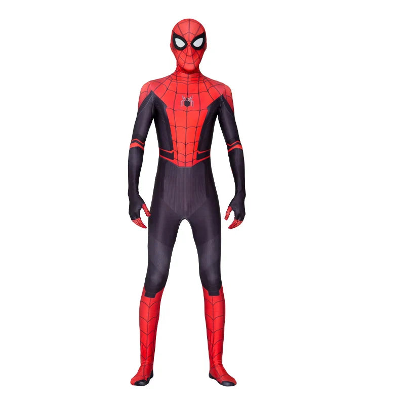 Adult Spiderman Cosplay Costume – Superhero Zentai Jumpsuit with Headgear for Men & Women, Halloween & Carnival Outfit