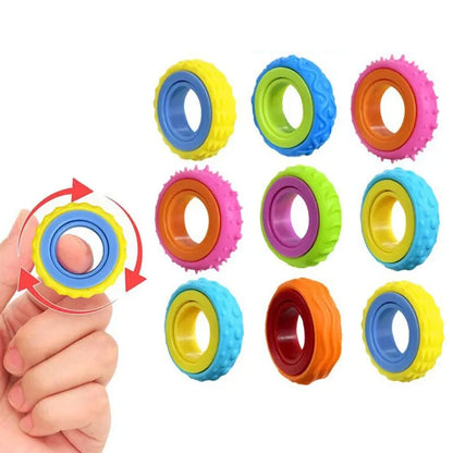 Fidget Spinner Rings - Sensory Finger Toys for Stress Relief, Focus & Everyday Play