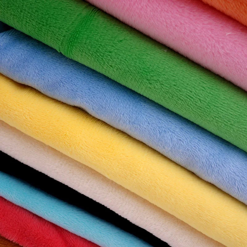 160CM/63" Wide Minky Plush Fabric – Super Soft Flannel Fabric for DIY Dolls, Toys, and Crafts, Sold by the Meter