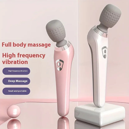 Portable Handheld USB Rechargeable Massage Gun – Multifunctional Full Body Massager for Neck, Back, Legs & Waist