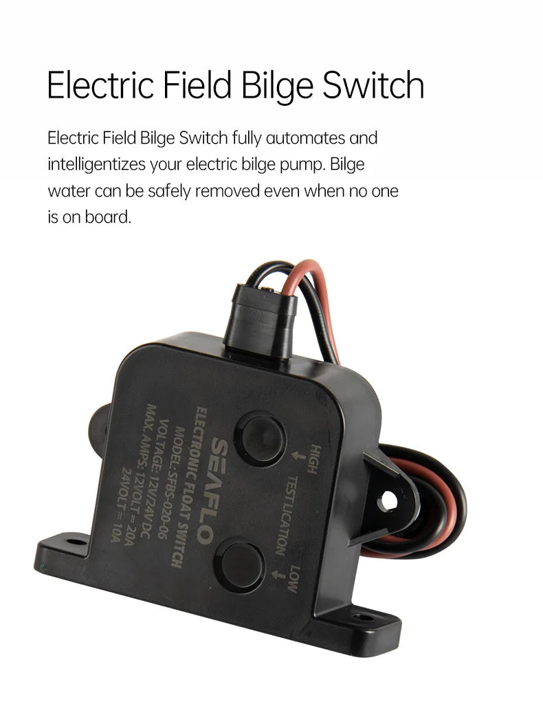 Automatic Water Level Sensor Switch – Alarm Control System for Bilge Pump with Induction Accessories