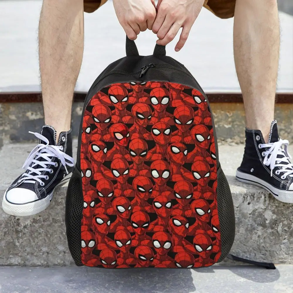 Custom Spider-Man Web Backpack – Water-Resistant School & College Bag for Men and Women