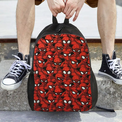 Custom Spider-Man Web Backpack – Water-Resistant School & College Bag for Men and Women