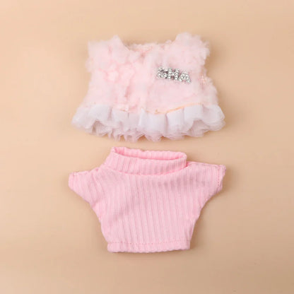 17cm Labubu Outfit – Macaron Vinyl Face Doll Clothes, Fashion Decoration Accessories [Clothes Only]