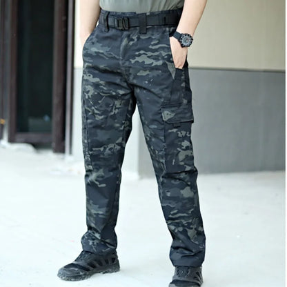 Men's Tactical Waterproof Cargo Pants – Durable Multi-Pocket Combat Trousers for Outdoor Work & Adventure