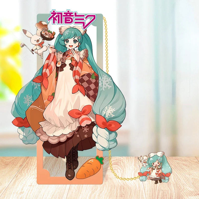 Hatsune Miku Metal Bookmarks – Perfect Gift for Anime Fans, Two-Dimensional Anime Figure Stationery