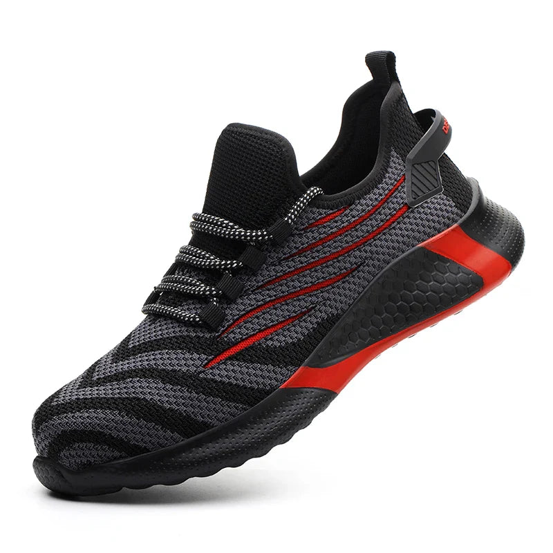 Men’s Safety Work Shoes – Lightweight Indestructible Sneakers with Anti-Puncture Protection, Durable Work Boots for Industrial & Construction Use
