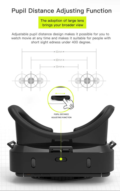 VR Glasses Virtual Reality Headset – 3D Lenses Smart Goggles for Smartphones, Mobile Game Accessory