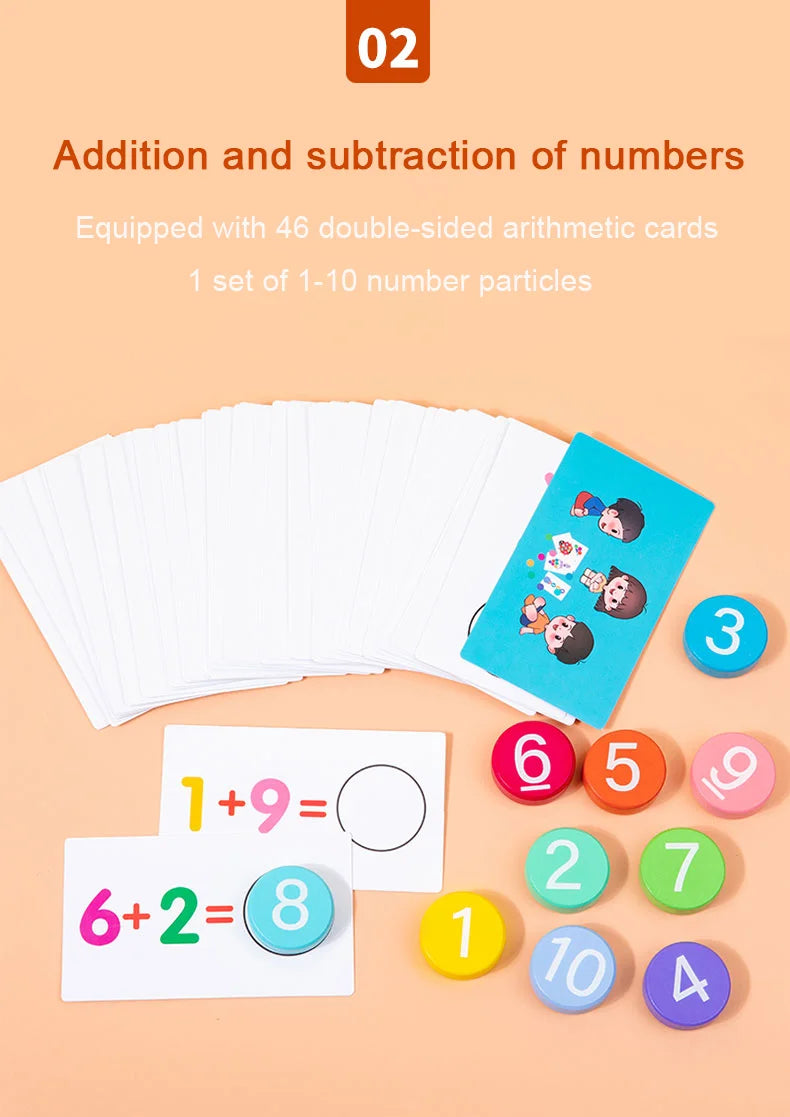Children's Math Early Education Toy – Number Cognition & Mathematical Operations Learning Aids
